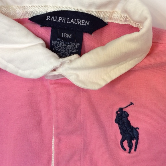 DONATTED Ralph Lauren Ruffle Polo Rugby Size 18 m - Picture 2 of 4